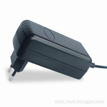 25W Switching Power Adapter with 47 to 63Hz Input Frequency Range, 1.3A Input Current